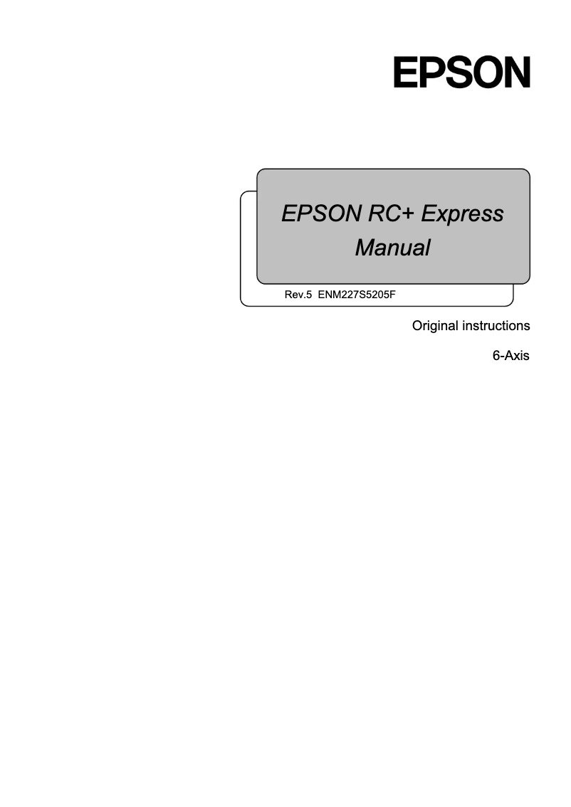 Imagen de la primera página del manual del dispositivo RC+ Express