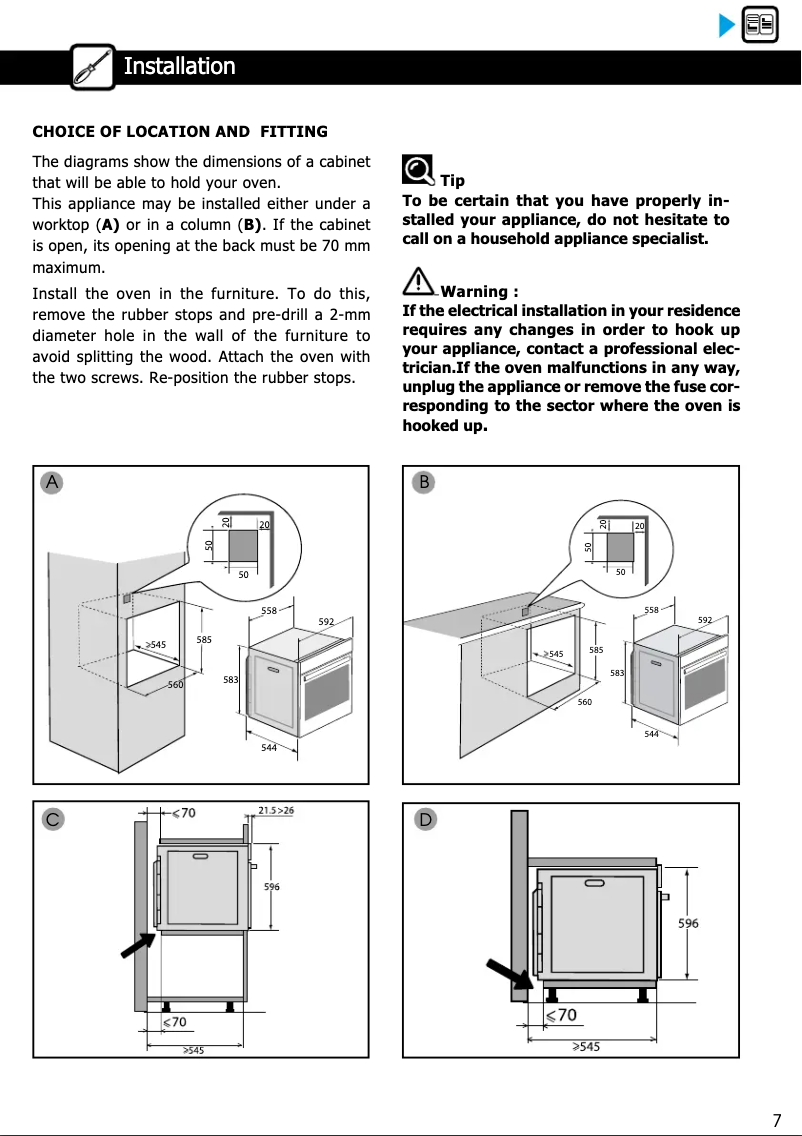 Imagen de la primera página del manual del dispositivo BOC7532LX