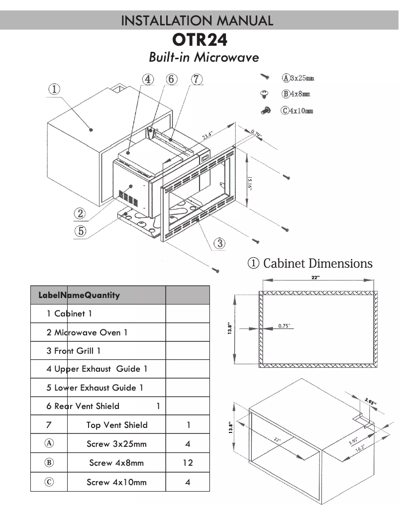 Imagen de la primera página del manual del dispositivo OTR24