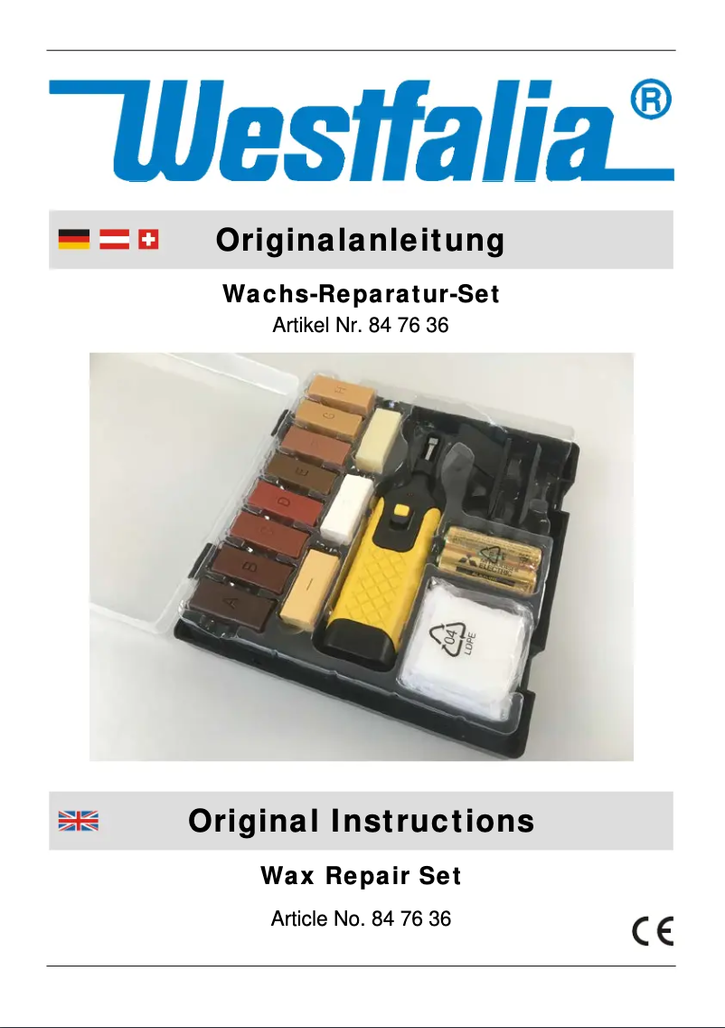 Página 1 del manual Manual de usuario Westfalia 847636