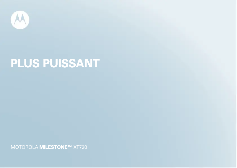 Página 1 del manual Manual de usuario Motorola Milestone XT720