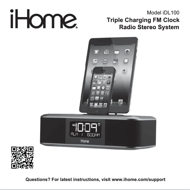 Página nº 1 - Manual de usuario iHome iDL100