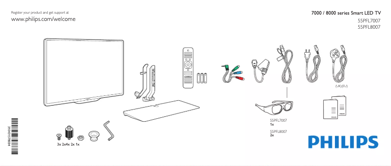 Imagen de la primera página del manual del dispositivo 55PFL8007K