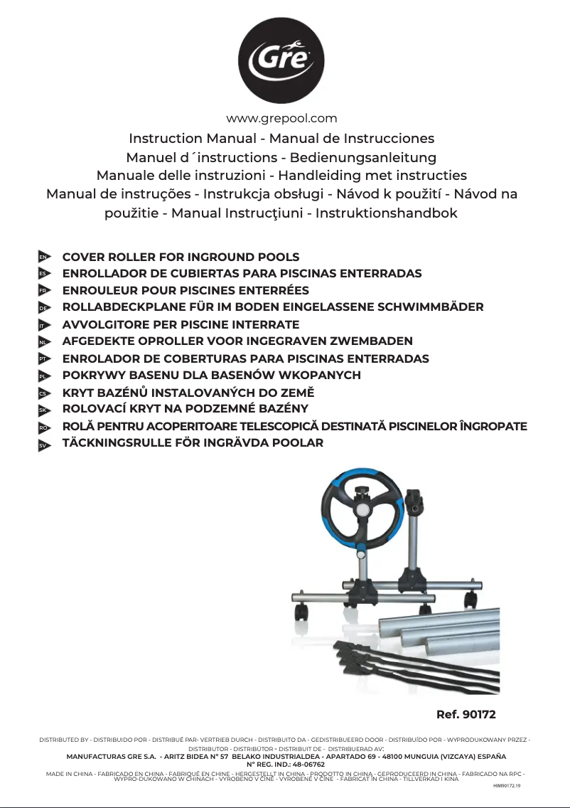 Imagen de la primera página del manual del dispositivo 90172