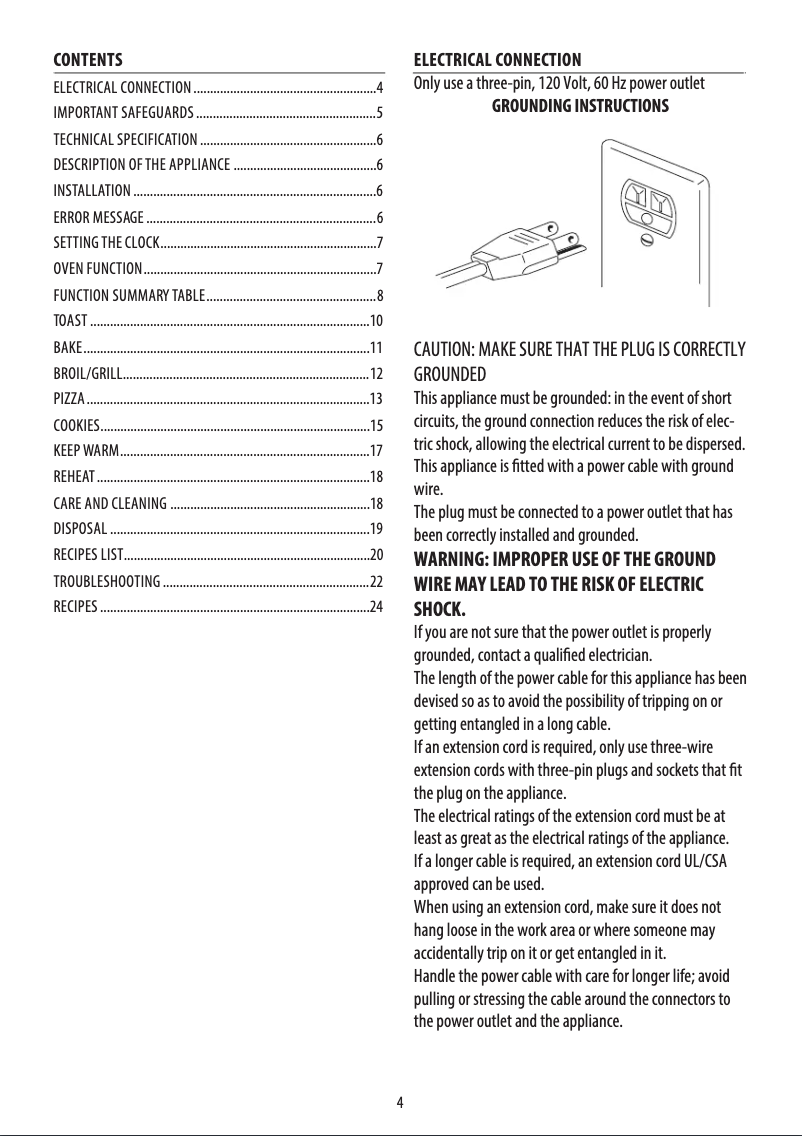 Imagen de la primera página del manual del dispositivo Livenza Digital Compact EO141040S