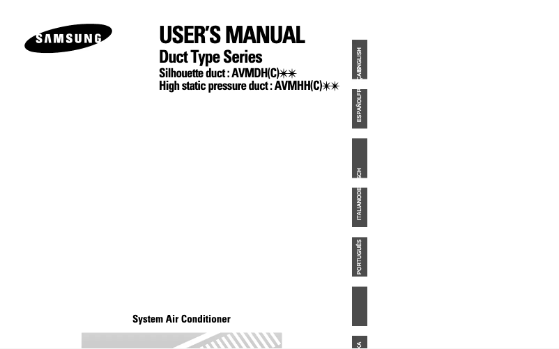 Página 1 del manual Manual de usuario Samsung AVMHH140EA4