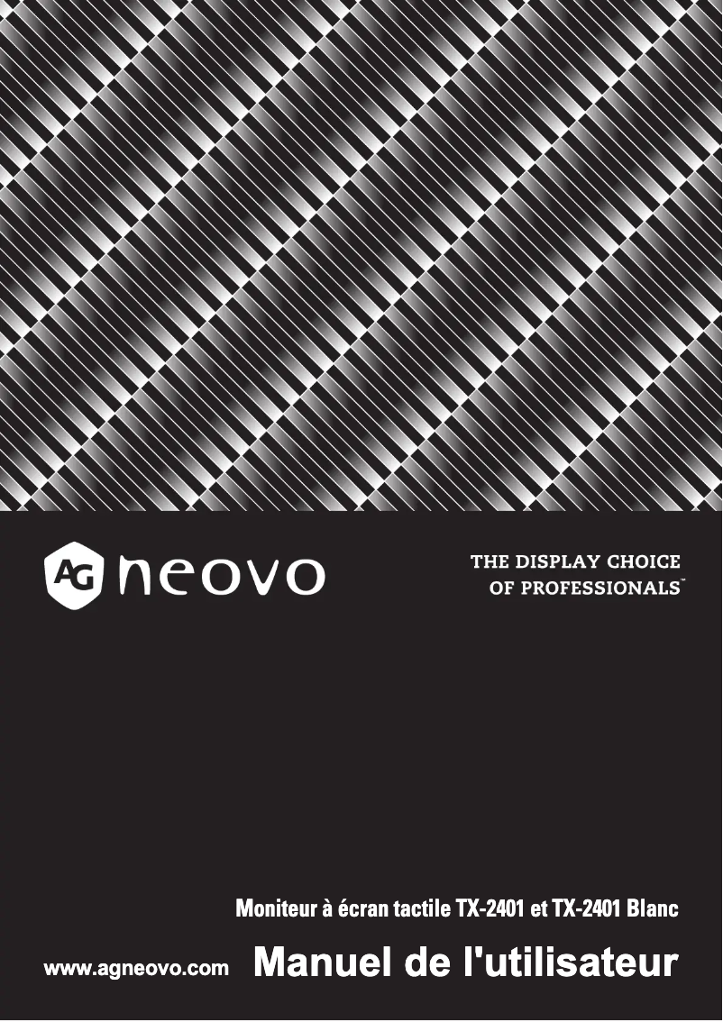 Imagen de la primera página del manual del dispositivo TX-2401