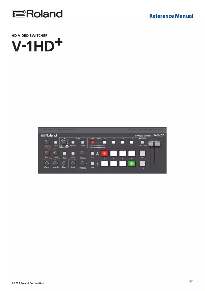 Página 1 del manual Manual de usuario Roland V-1HD+