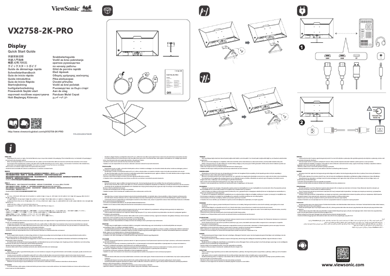 Imagen de la primera página del manual del dispositivo VX2758-2K-PRO