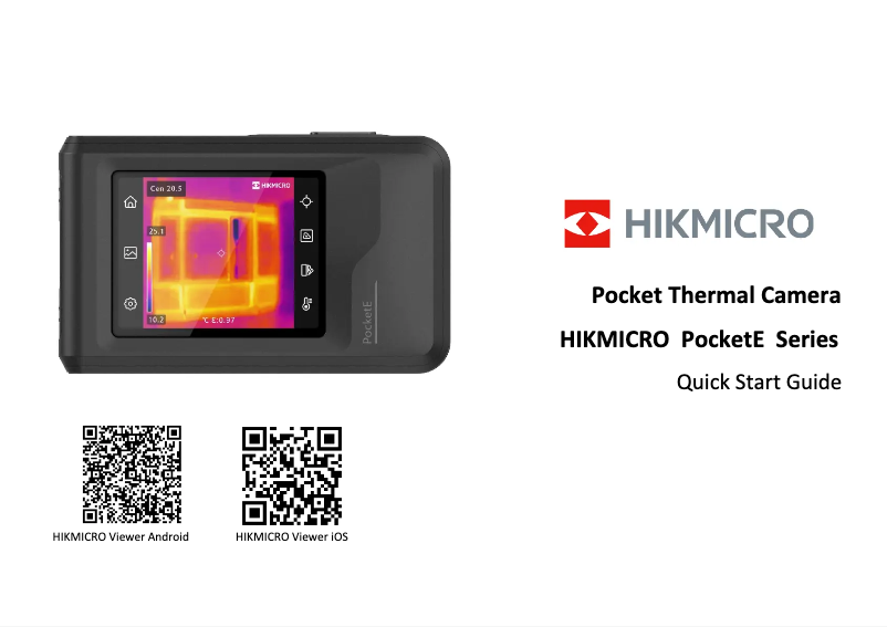 Página 1 del manual Manual de usuario Hikmicro PocketE