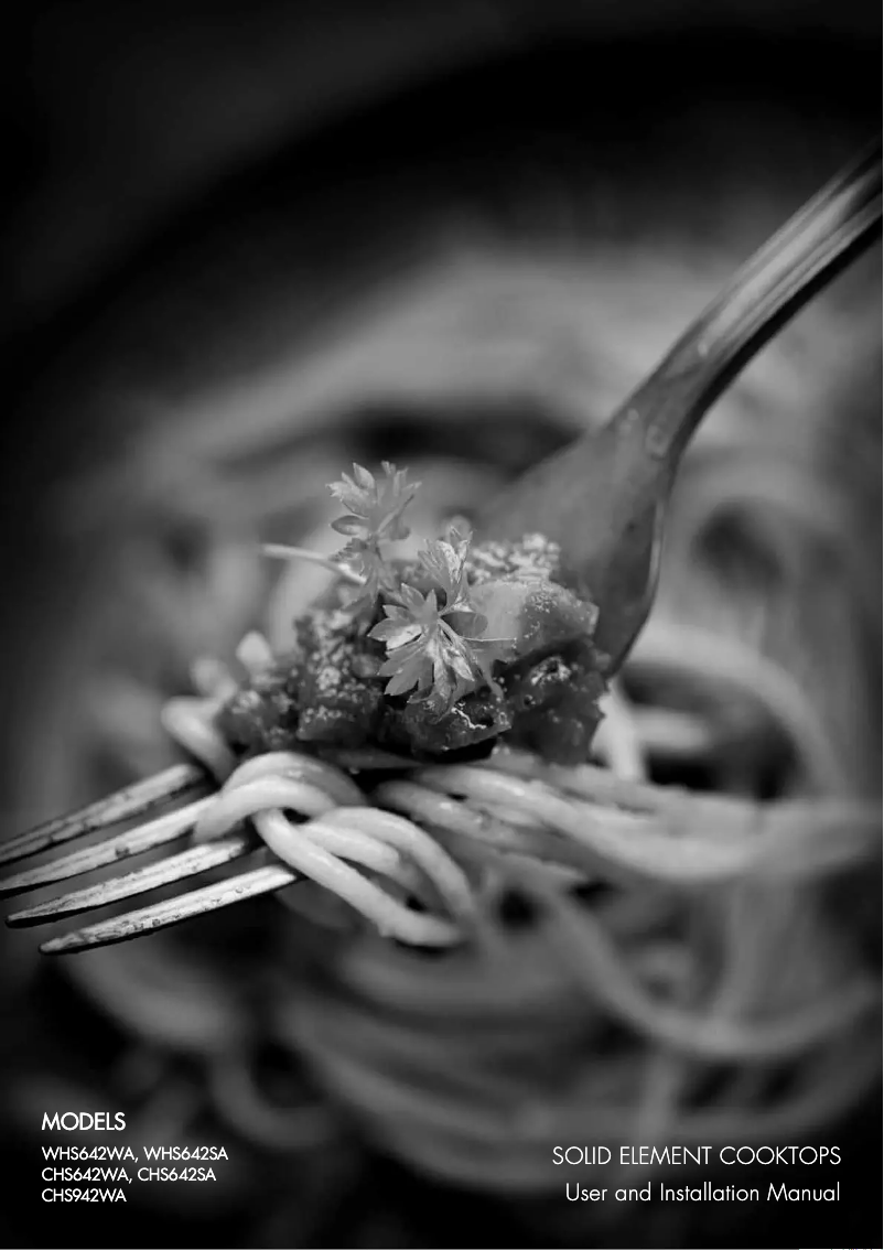 Página nº 1 - Manual de usuario Chef CHS642WA