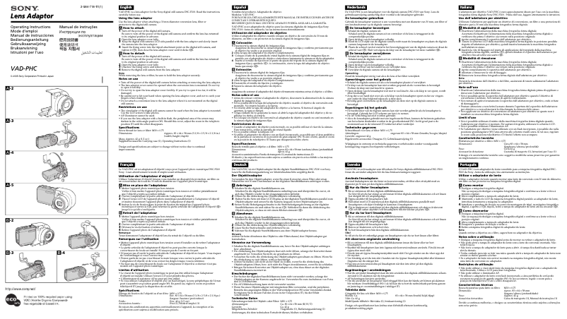Imagen de la primera página del manual del dispositivo VAD-PHC