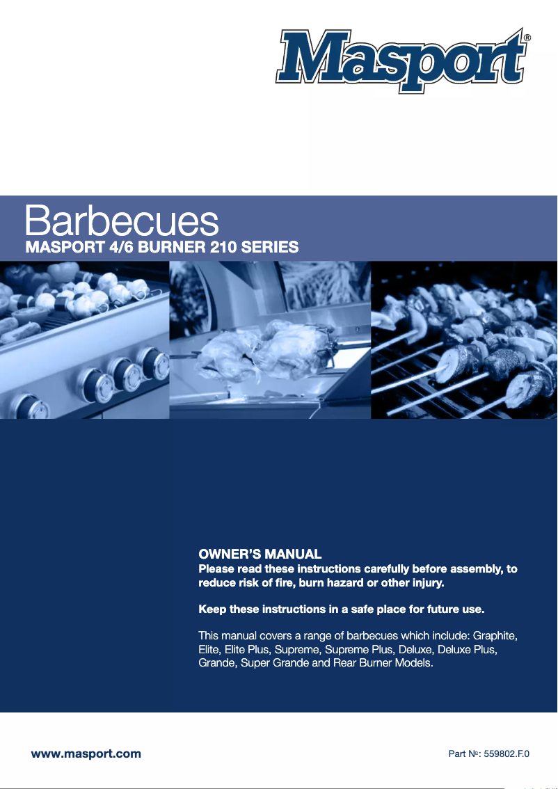 Imagen de la primera página del manual del dispositivo Supreme Plus RBW 210