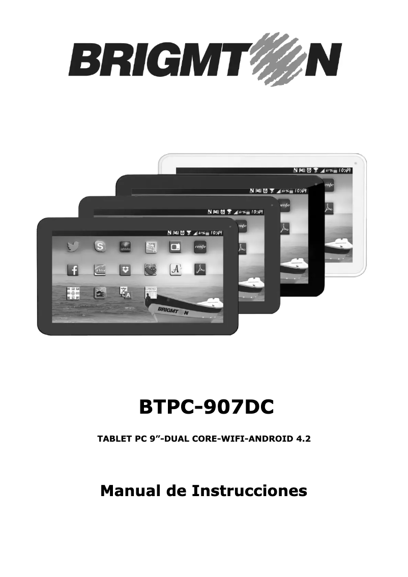 Imagen de la primera página del manual del dispositivo BTPC-907 DC
