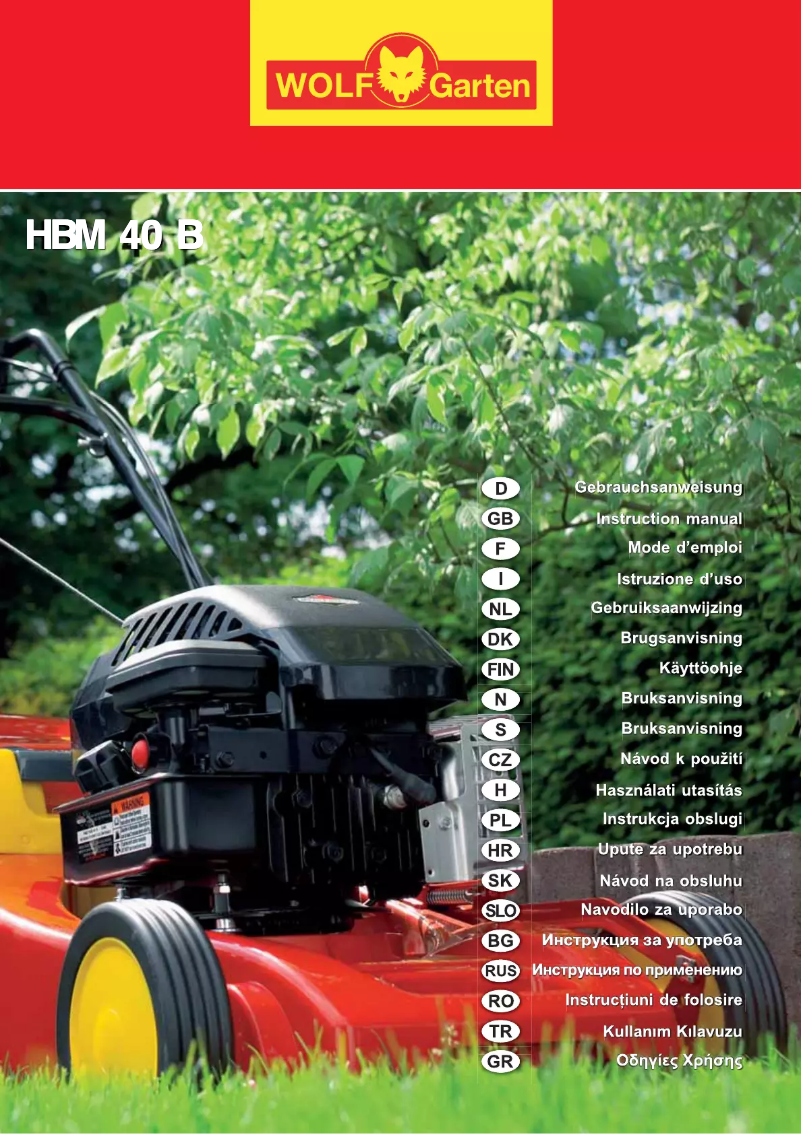 Imagen de la primera página del manual del dispositivo HBM 40 B