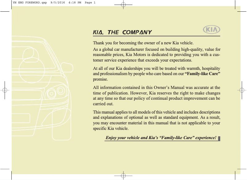 Imagen de la primera página del manual del dispositivo Venga (2013)