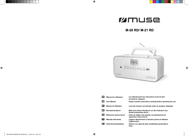 Página nº 1 - Manual de usuario Muse M-28 LD