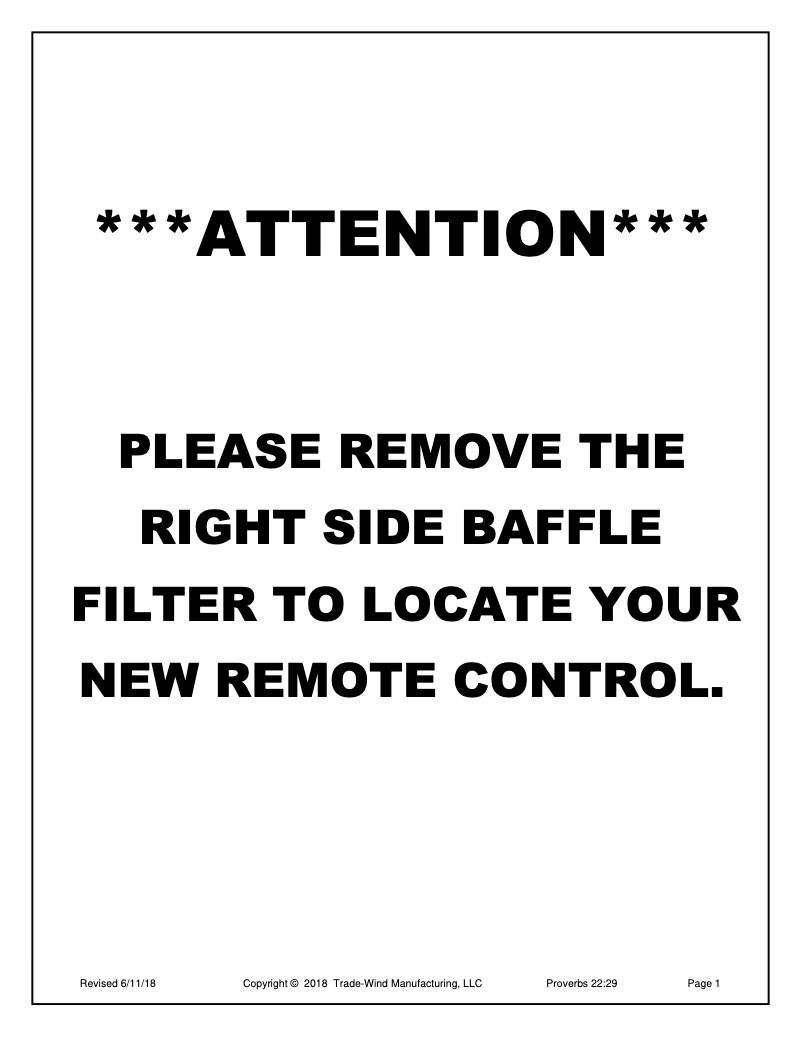 Imagen de la primera página del manual del dispositivo VSL4366RC