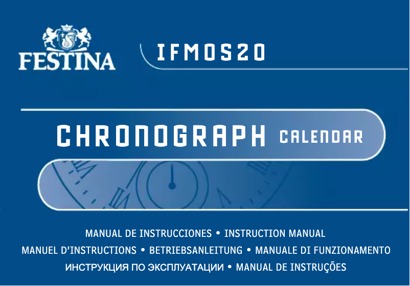 Imagen de la primera página del manual del dispositivo Chronograph F16970