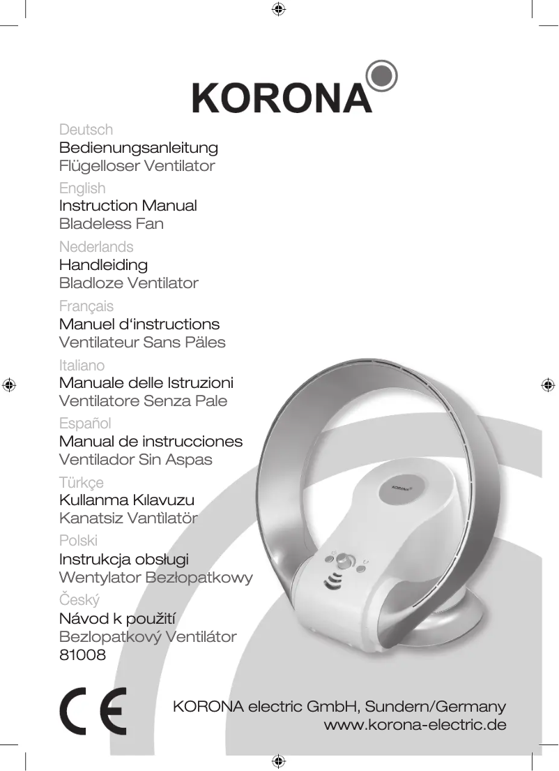 Página nº 1 - Manual de usuario Korona 81008