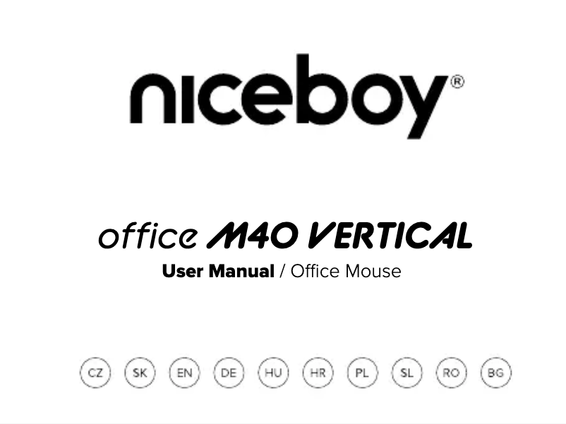 Página 1 del manual Manual de usuario Niceboy OFFICE M40 Vertical
