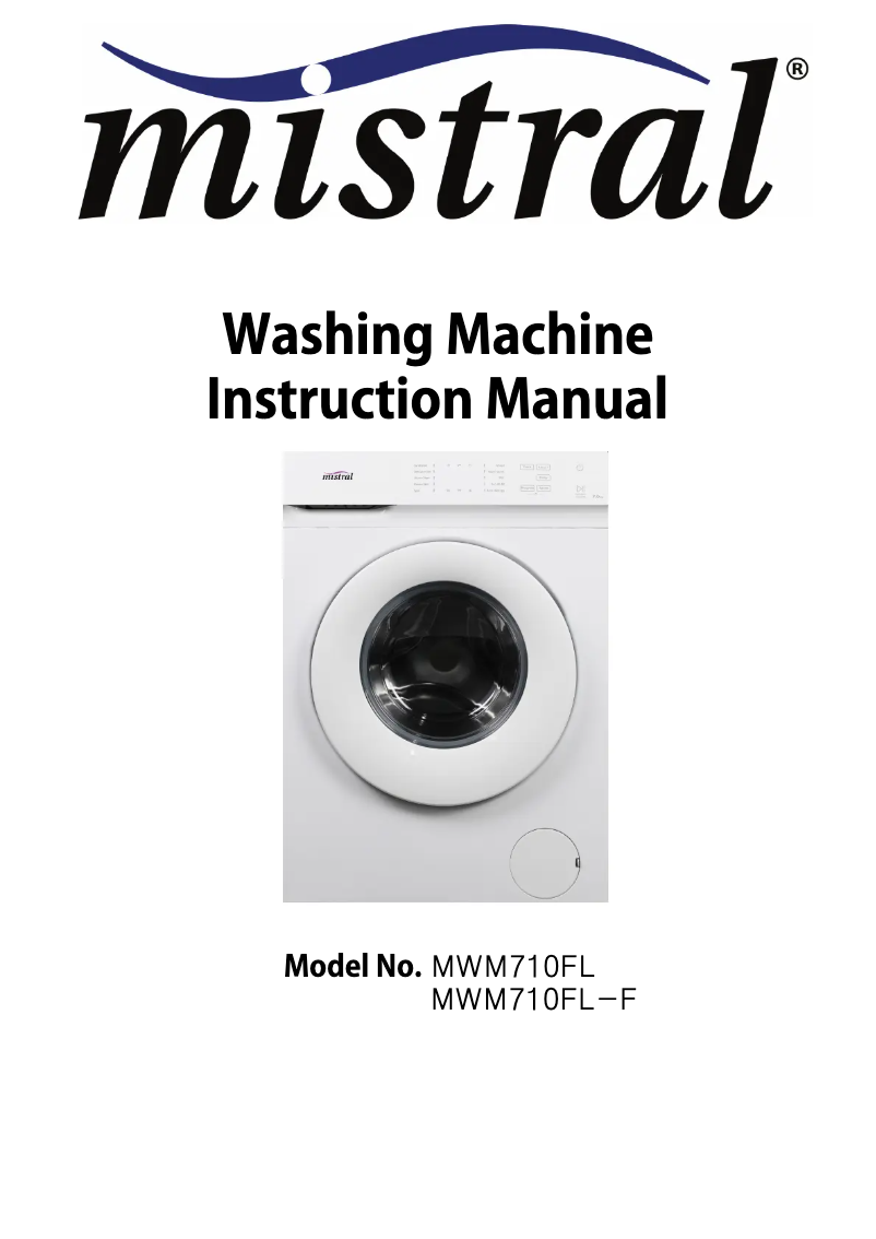 Imagen de la primera página del manual del dispositivo MWM710FL