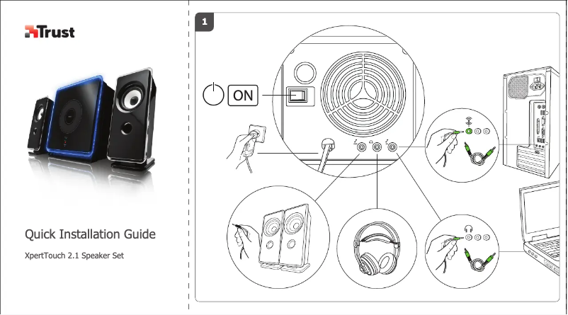 Página 1 del manual Manual de usuario Trust XpertTouch 2.1