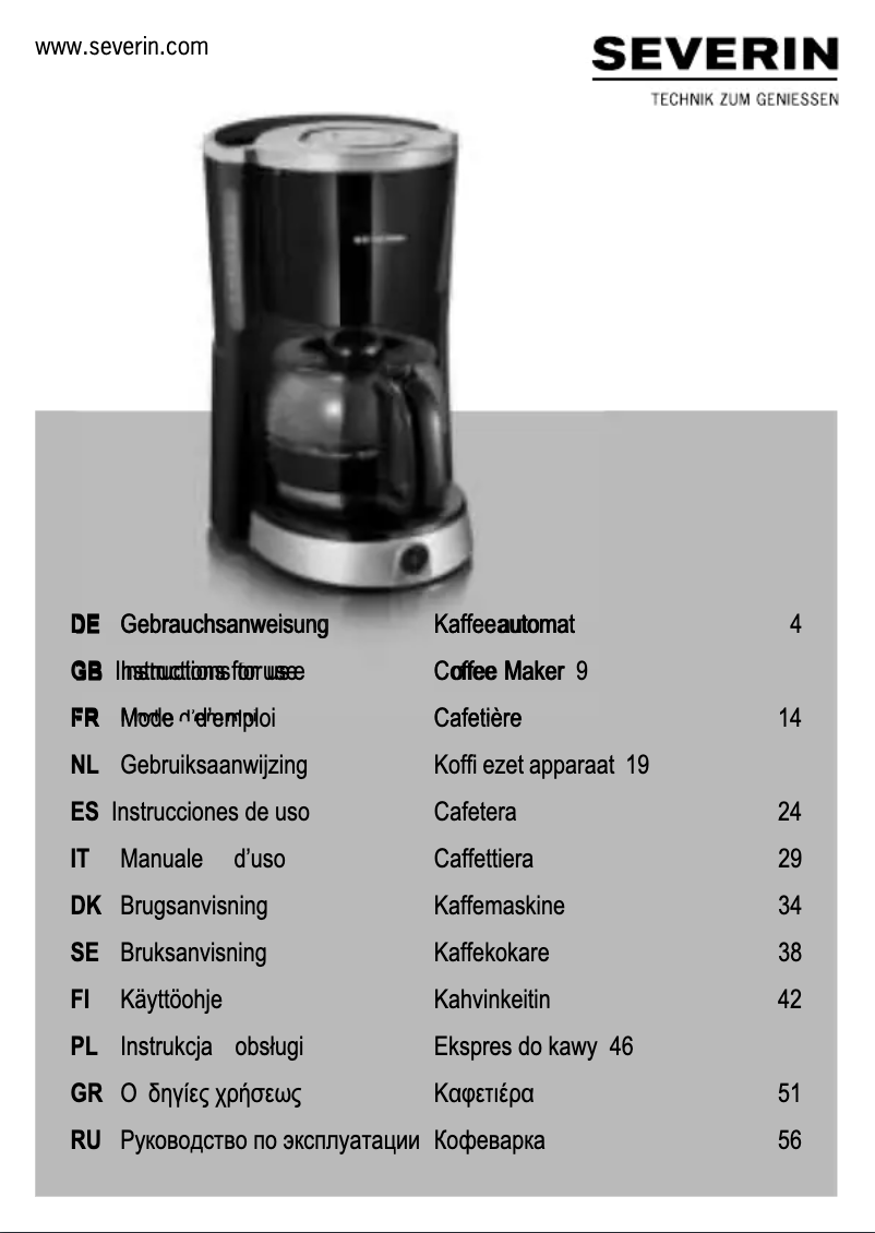 Imagen de la primera página del manual del dispositivo KA 4497