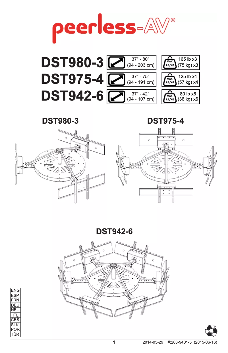 Imagen de la primera página del manual del dispositivo DST975-4
