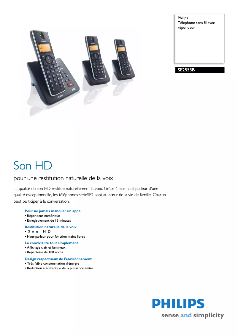 Imagen de la primera página del manual del dispositivo SE2553B