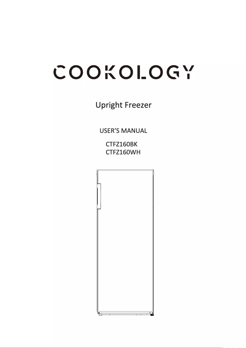 Página 1 del manual Manual de usuario Cookology CTFZ160WH