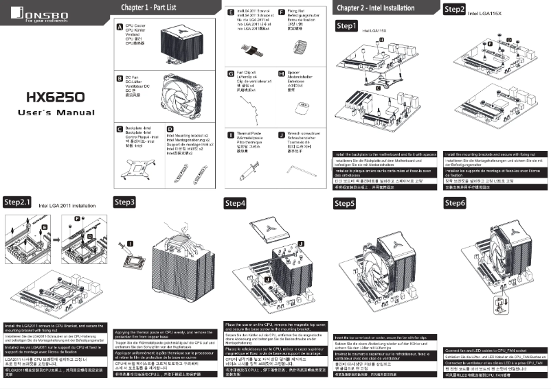 Página 1 del manual Manual de usuario Jonsbo HX6250