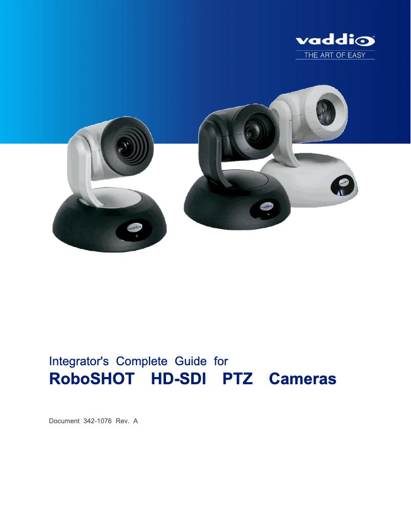 Imagen de la primera página del manual del dispositivo RoboSHOT 12 HD-SDI