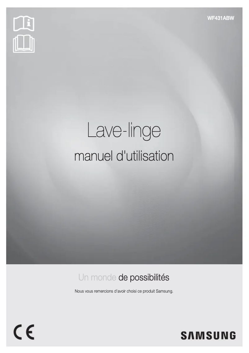 Imagen de la primera página del manual del dispositivo WF431ABW