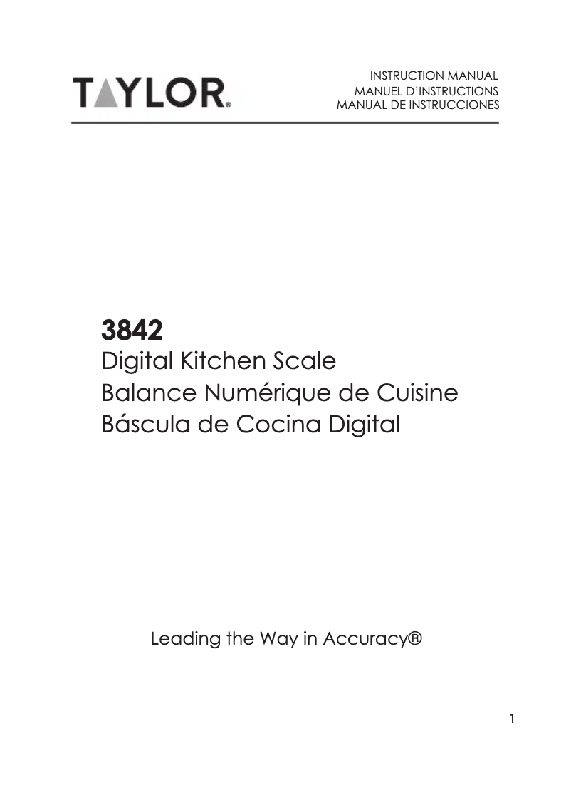 Imagen de la primera página del manual del dispositivo 3842