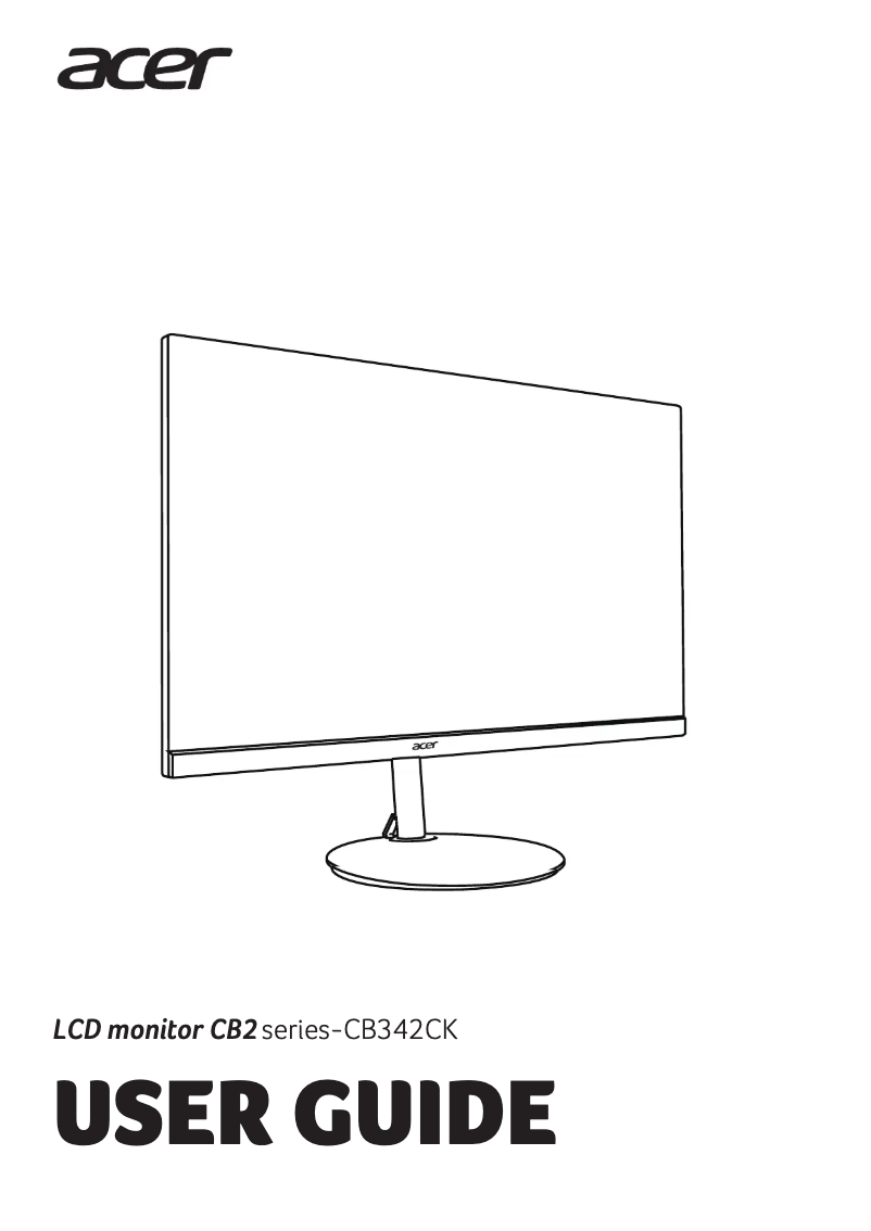 Imagen de la primera página del manual del dispositivo CB342CKC