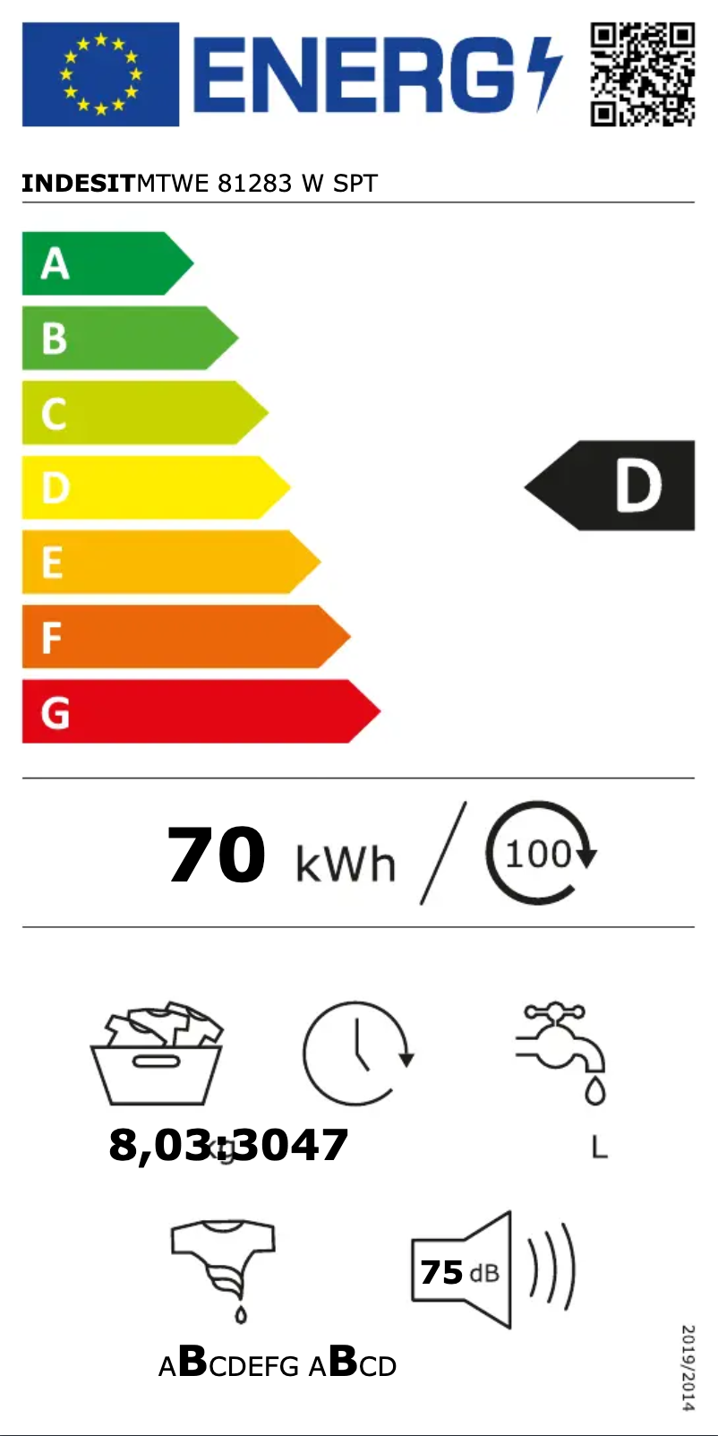Página 1 del manual Manual de usuario Indesit MTWE 81283 W SPT