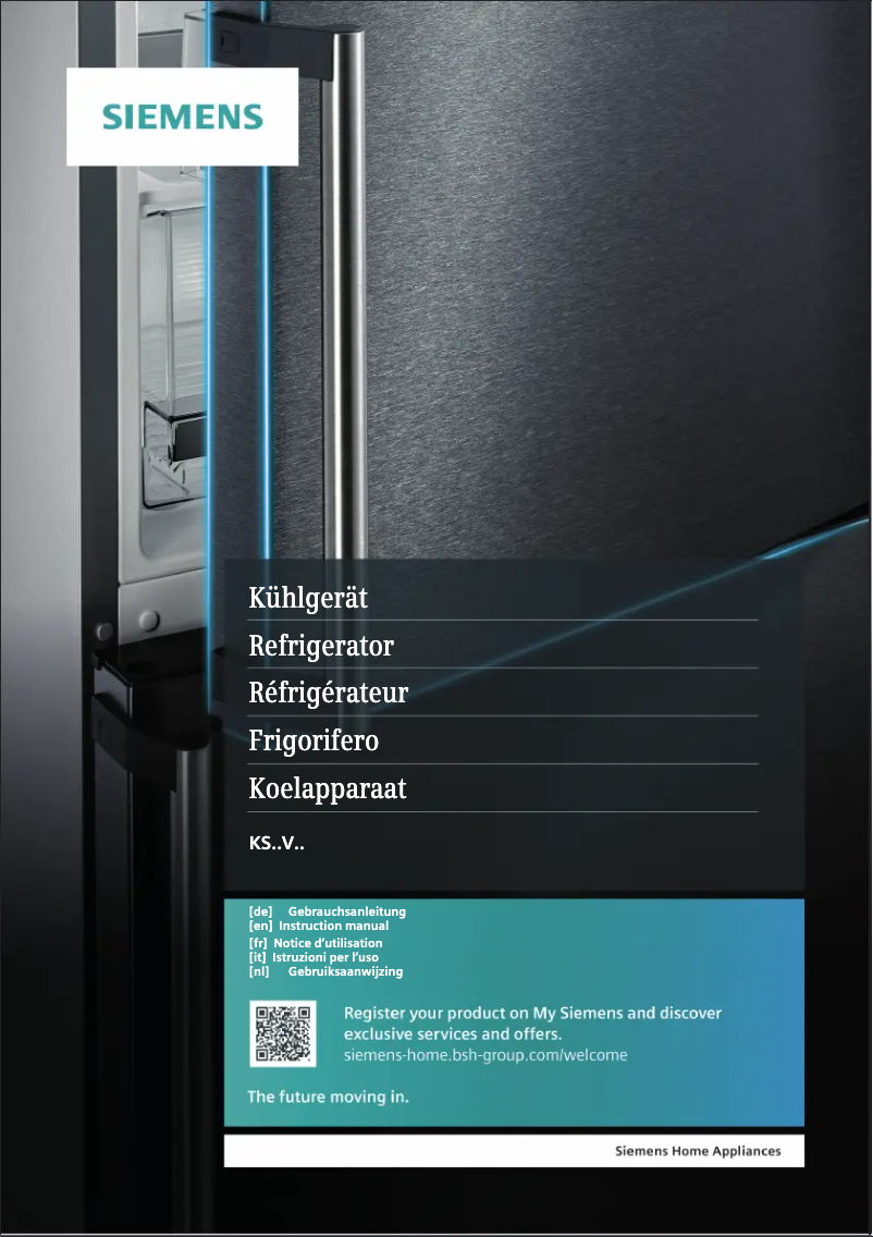 Página 1 del manual Manual de usuario Siemens KS36VGIDP