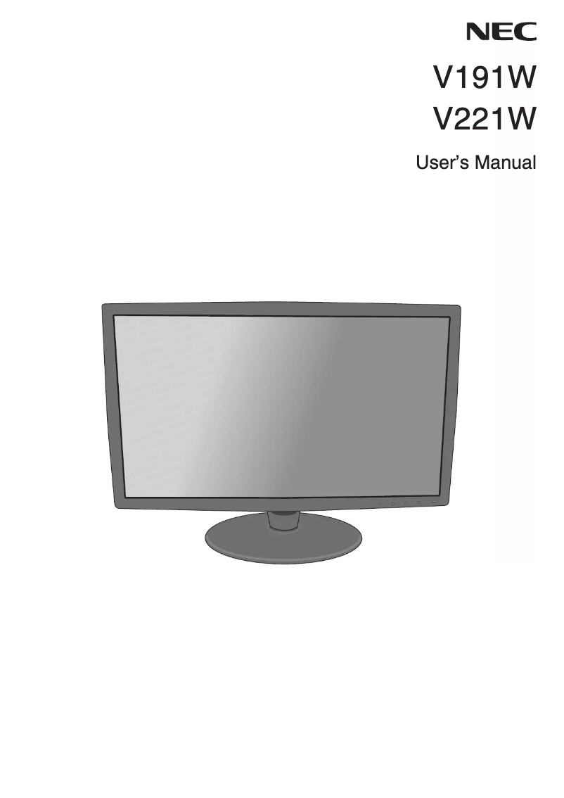 Imagen de la primera página del manual del dispositivo V221W