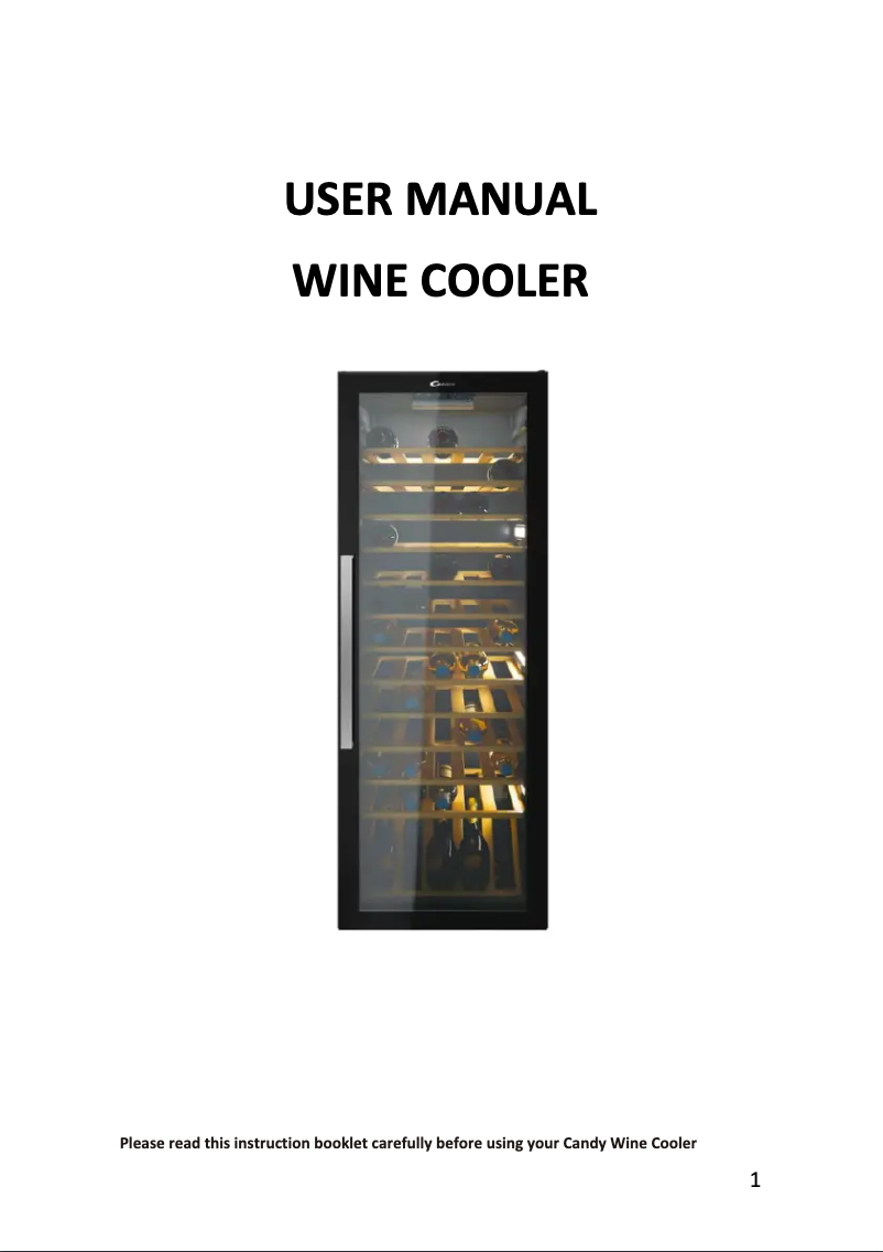 Imagen de la primera página del manual del dispositivo H-WINE 700 HWC 200 EELW