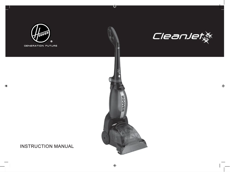 Página 1 del manual Manual de usuario Hoover Cleanjet CJ600