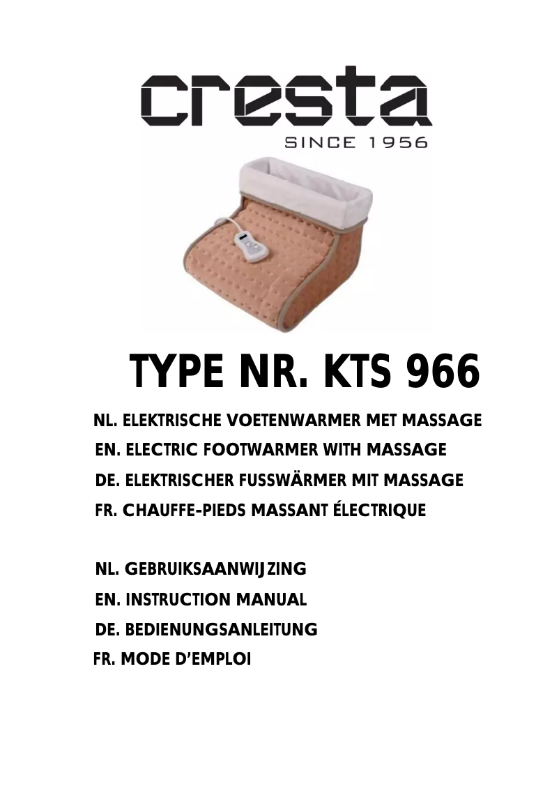 Imagen de la primera página del manual del dispositivo KTS 966