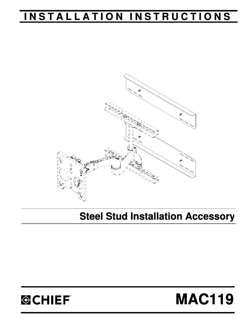 Página nº 1 - Manual de usuario Chief MAC119B