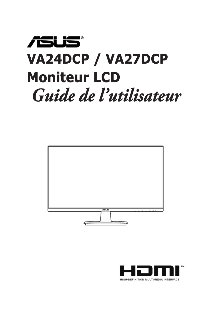 Página 1 del manual Manual de usuario Asus VA24DCP