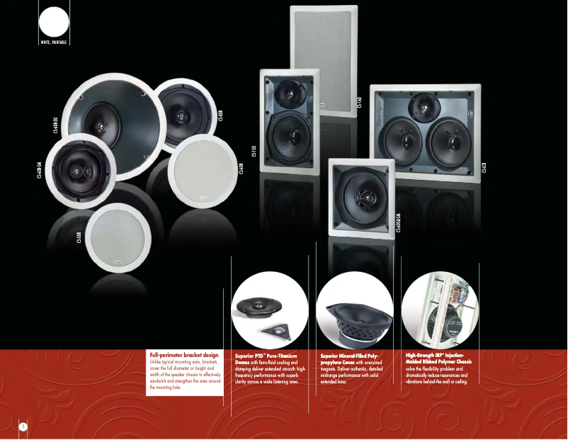 Página 1 del manual Ficha técnica Paradigm CS-60R v2