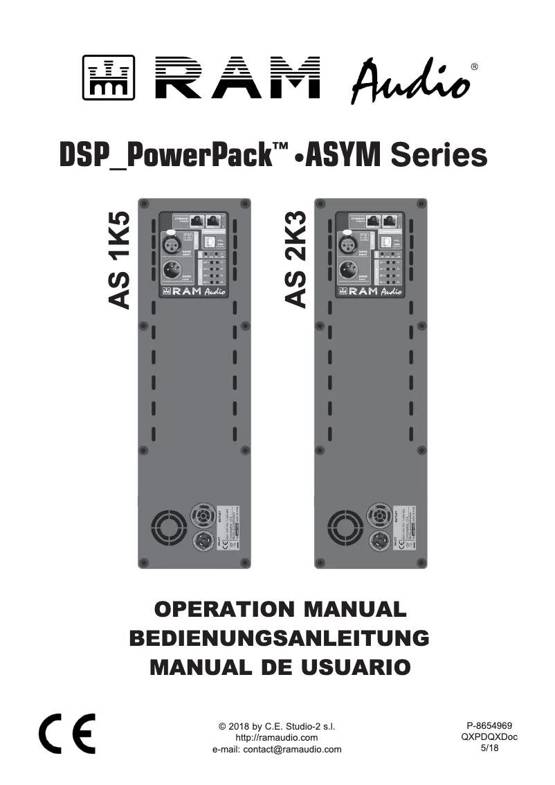 Página 1 del manual Manual de usuario Ram Audio AS 2K3