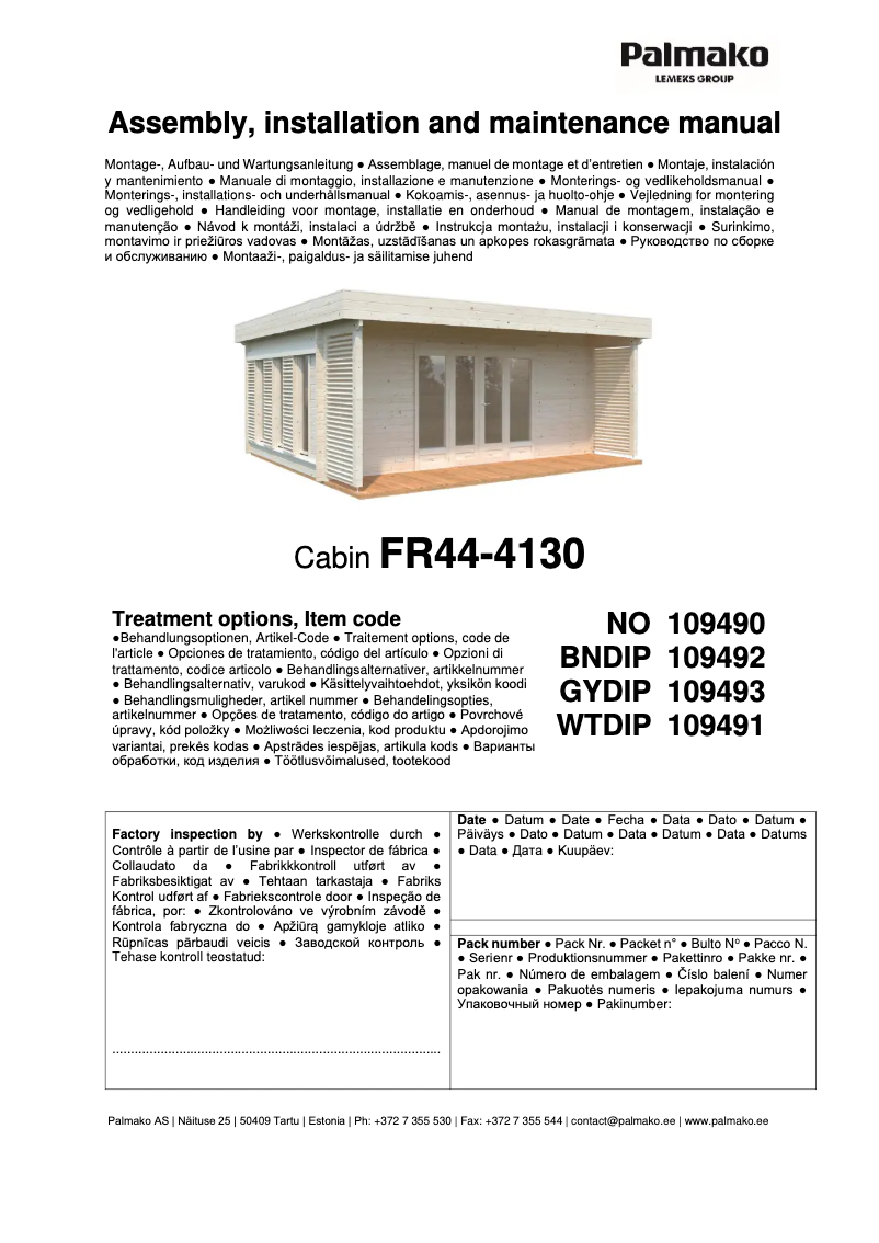 Imagen de la primera página del manual del dispositivo Caroline