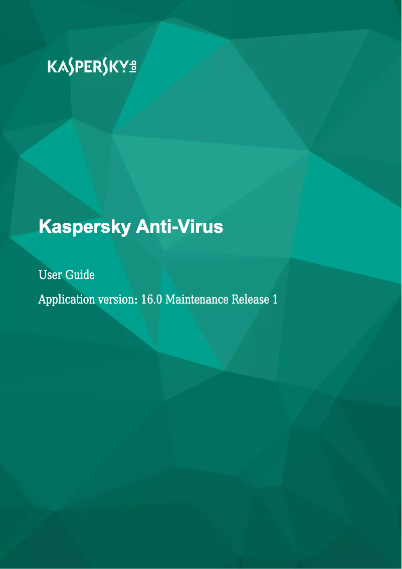 Página 1 del manual Manual de usuario Kaspersky Lab Anti-Virus 2017