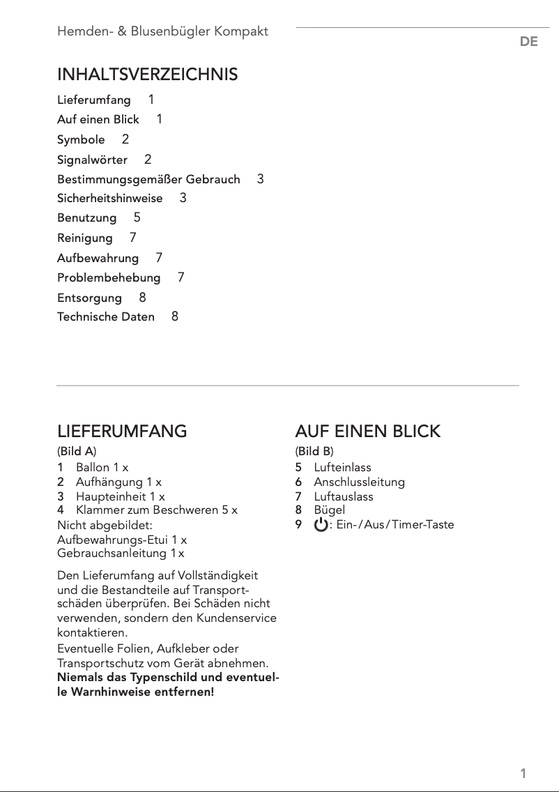 Imagen de la primera página del manual del dispositivo 04067
