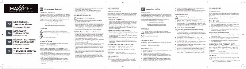 Página 1 del manual Manual de usuario Maxxmee 09346